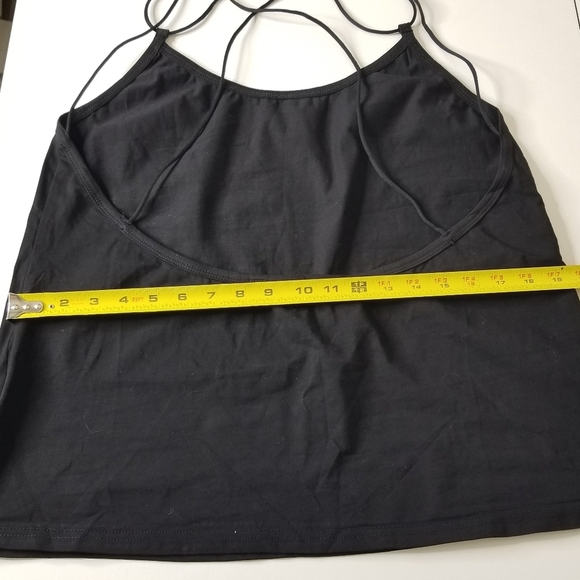 Shein 3X Womens Black Spaghetti Strap Criss Cross Back Sleeveless Summer Top NEW - Picture 9 of 16